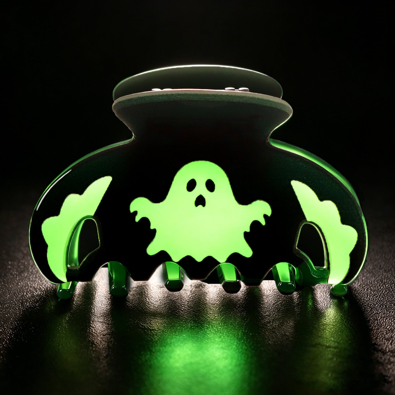 Wholesale Glow In The Dark Carved Pumpkin Acrylic Hair Claw Clip  Women S Fashion Hair Accessory Gift Boutique Resale