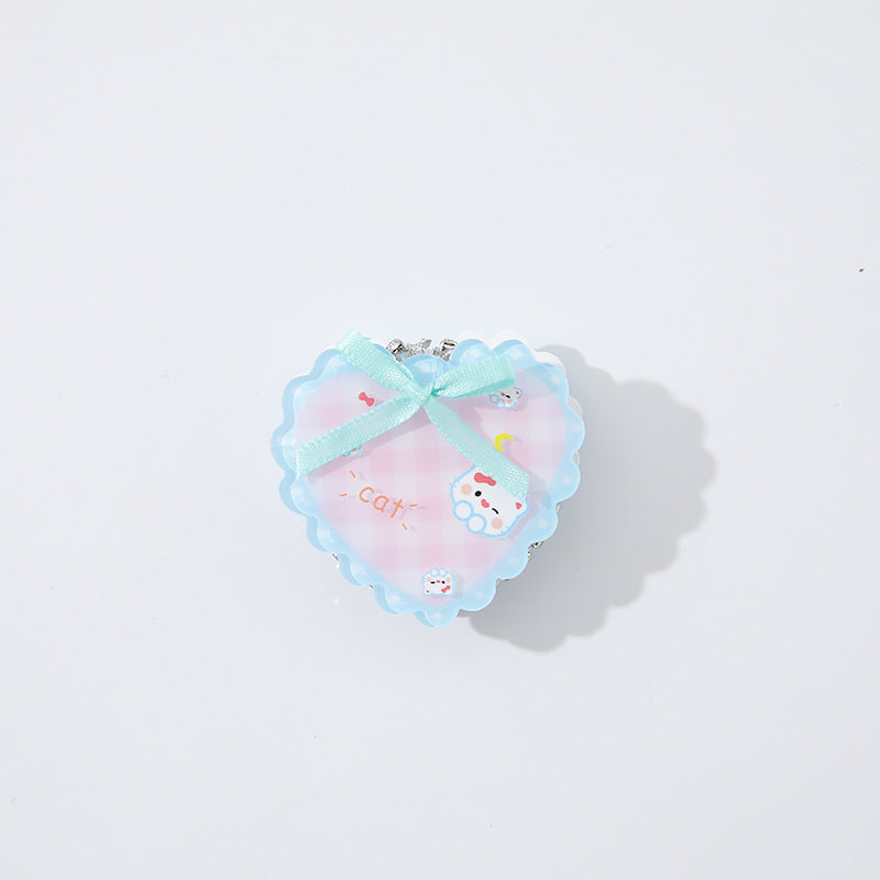 Wholesale 10pcs cartoon love bow beads cute acrylic beads