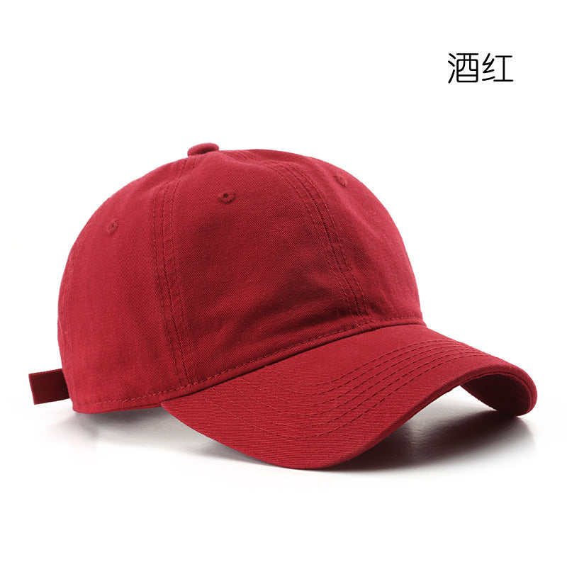 Wholesale Solid Color Light Plate Washed Retro Outdoor Sun Protection Baseball Cap