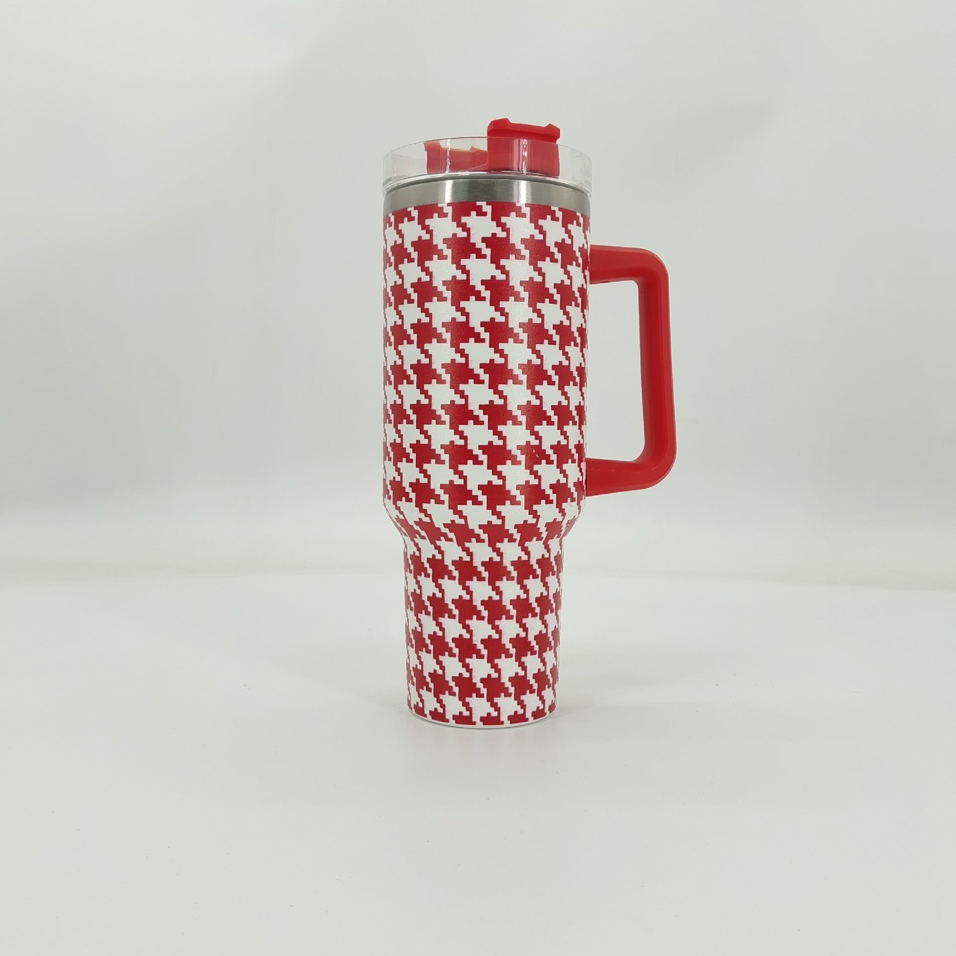 Wholesale Tumbler Qianniao Grid Double-layer Stainless Steel Large Capacity Ice Bullies Cup