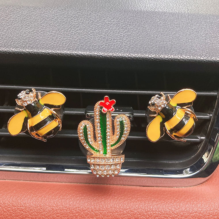 Wholesale Alloy Cactus Car Air Vent Aromatherapy Clip