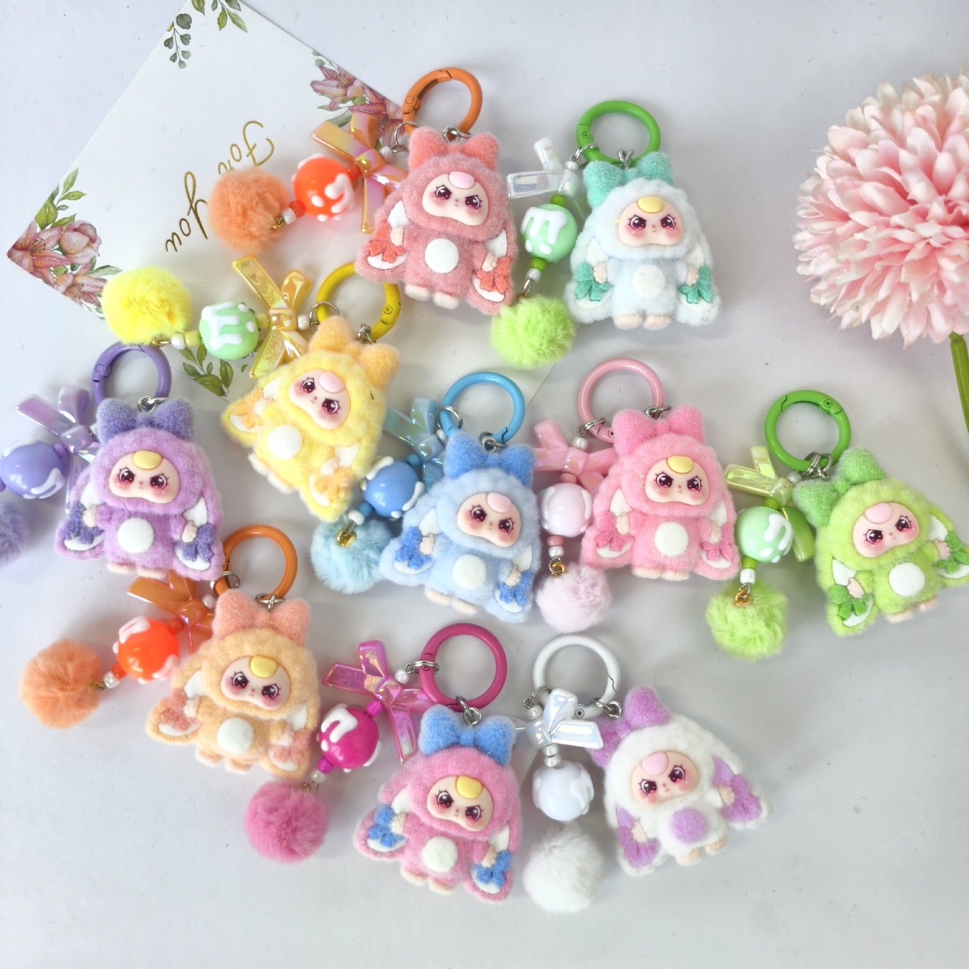 Wholesale Colorful cute cartoon Keychains