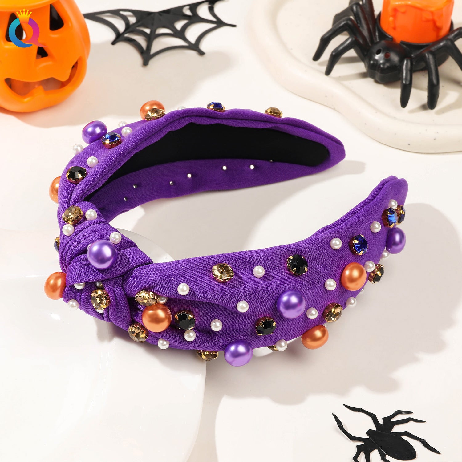 Wholesale Halloween Diamond Pearl Headband
