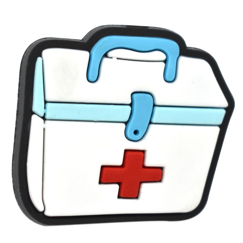 Wholesale Random 100pcs Medical Care Series Pvc Soft Plastic Removable Handmade Beads
