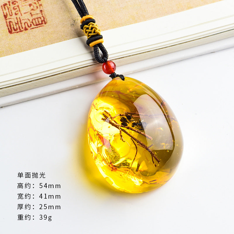 Wholesale True Live Insect Specimen Amber Pendant