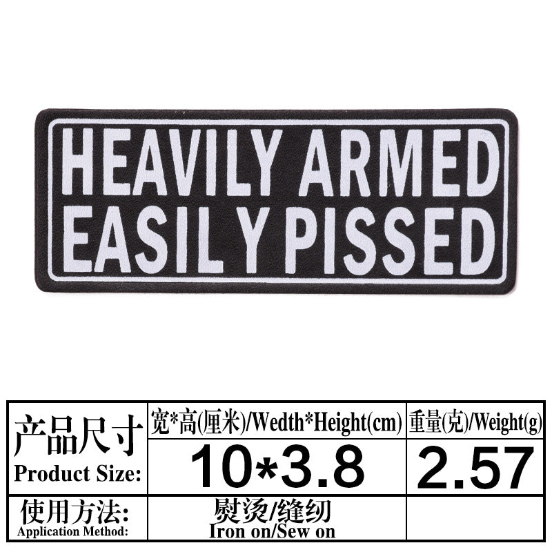 Wholesale Twill Fabric Patches 22 Styles Black White Alphabet Print Decorative Applique For Clothing Bags Hats Towels Resale