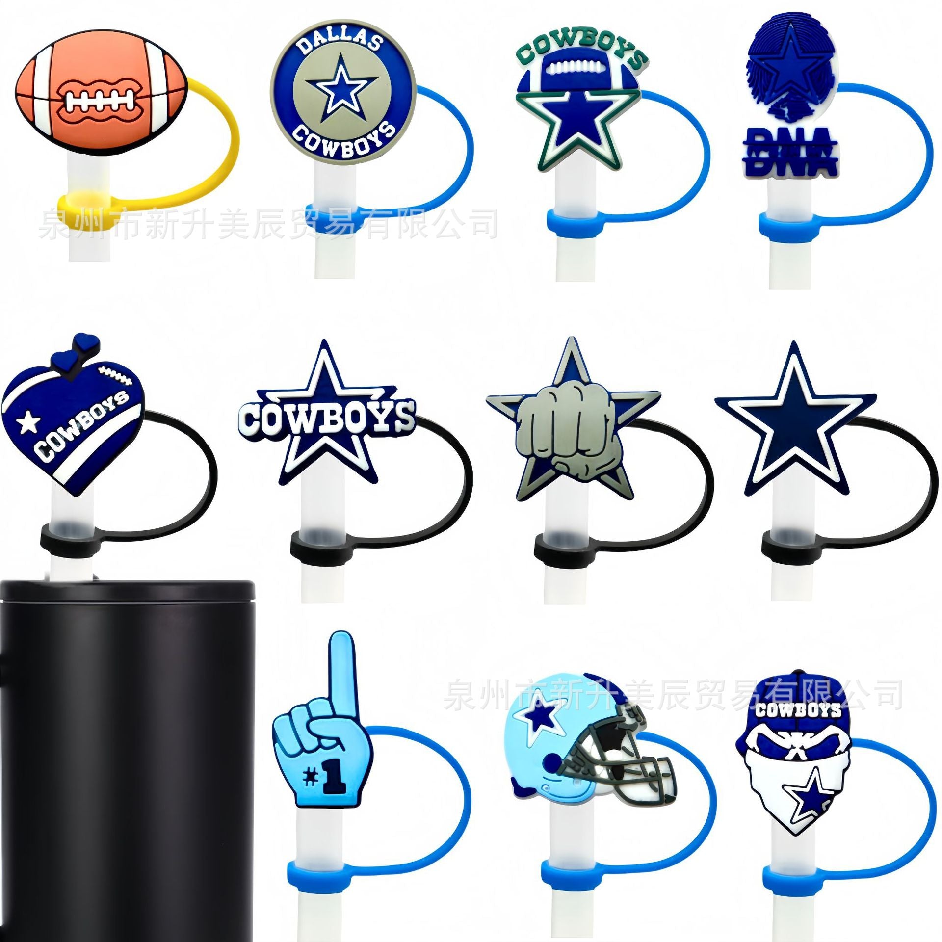 Wholesale 10pcs  straw cap silicone straw cover Straw Tube Cap