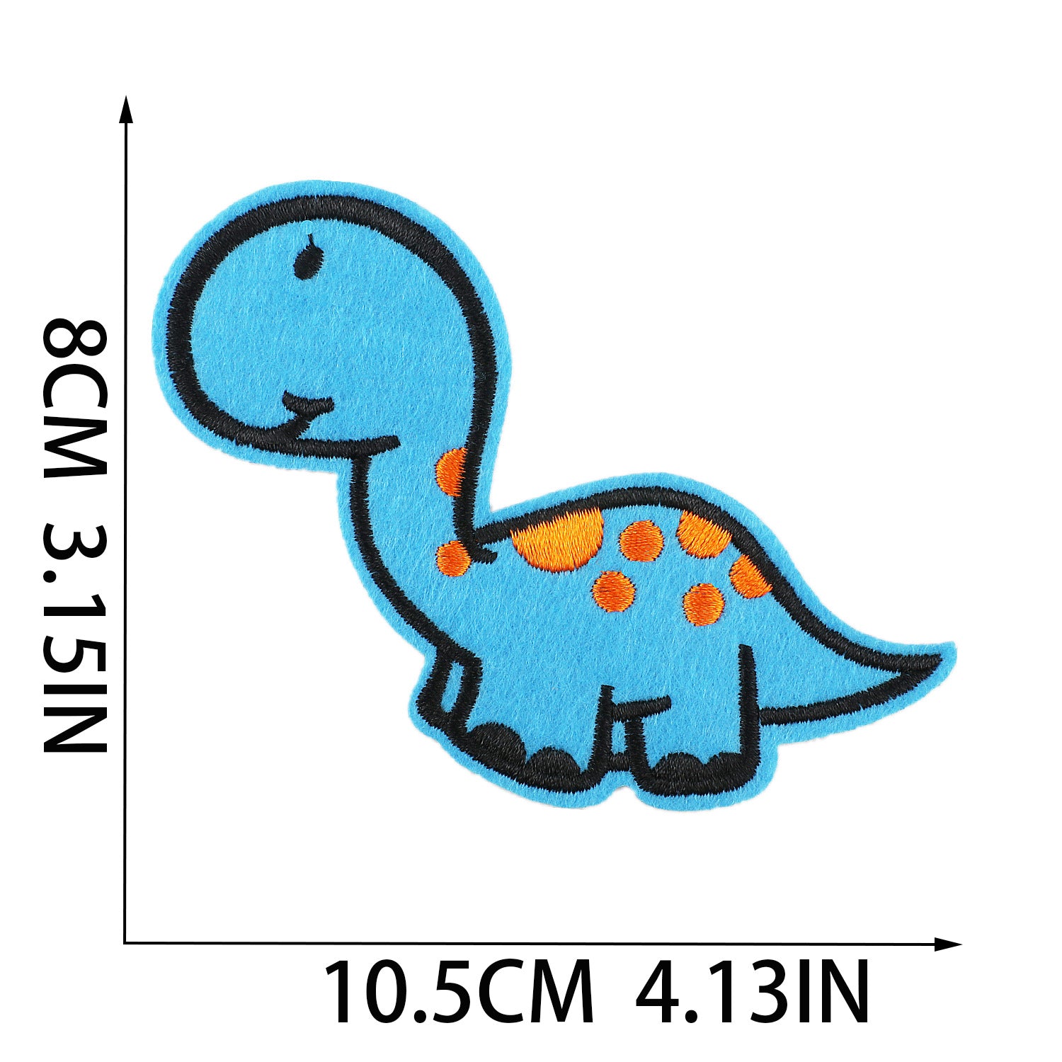 Wholesale Cute Dinosaur Embroidery Patches Polyester Clothing Decoration Set Of 12 Chic DIY Accessory For Boutique Resale