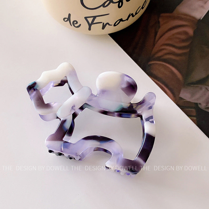 Wholesale Acetic Acid Board Simple Cute Cute Hollow Hairpin Medium Hairpin