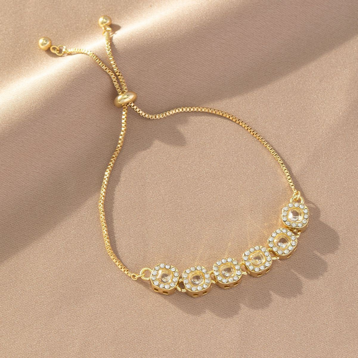 Wholesale ins cold style design adjustable drawstring Gypsophila bracelets