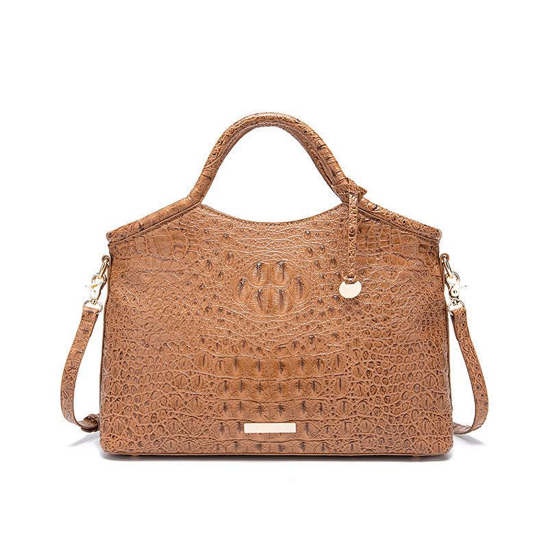 Wholesale PU Hand-held Crossbody Retro Multi-color Three-dimensional Concave and Convex Crocodile Pattern Shoulder Bag