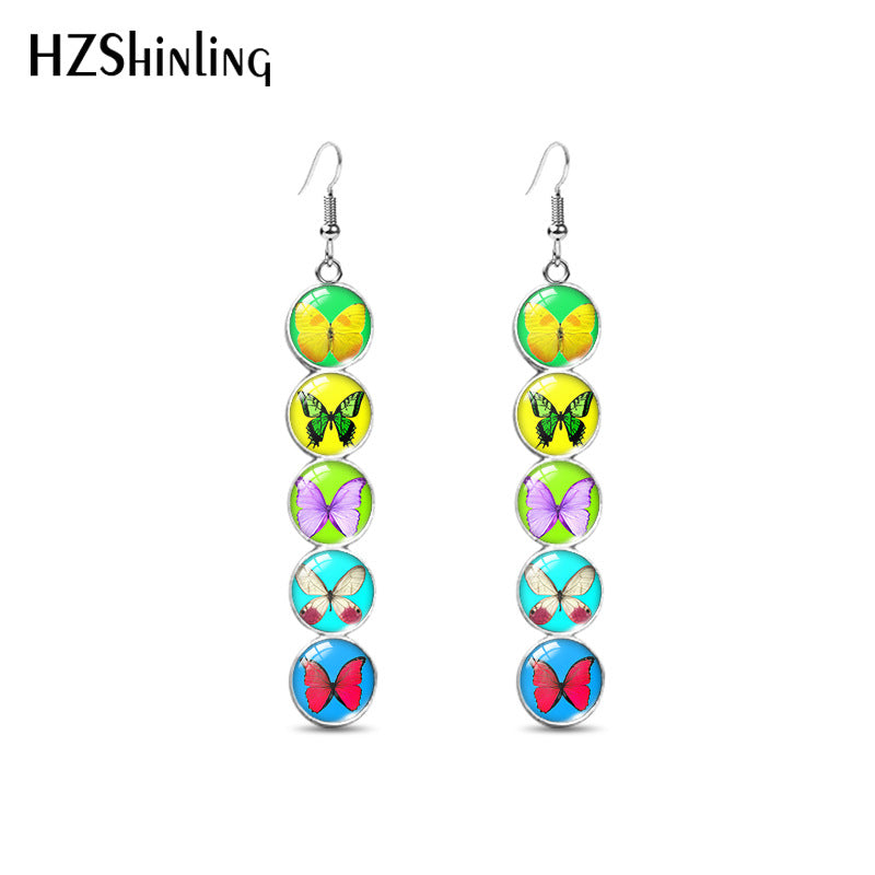 Wholesale Colorful Butterfly Earrings