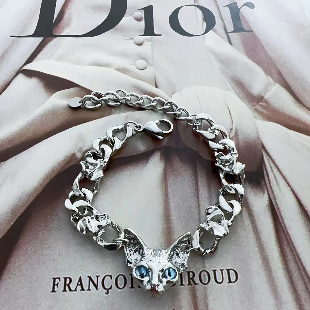 Wholesale Dark Cat Titanium Steel Bracelet