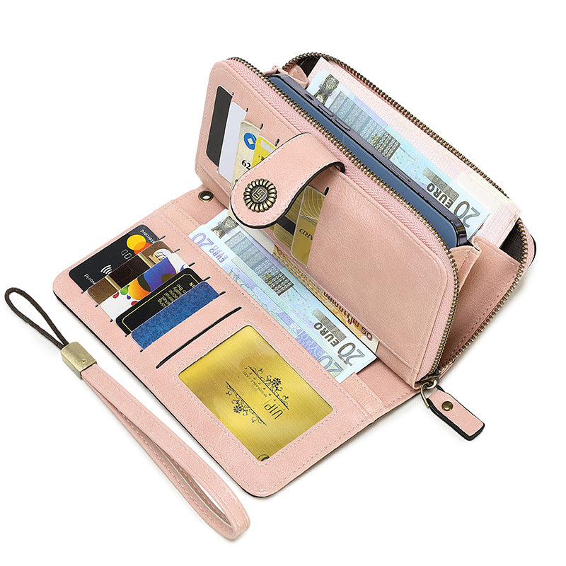 Wholesale Ladies'  Wallet Zipper Long Large Capacity Handbag