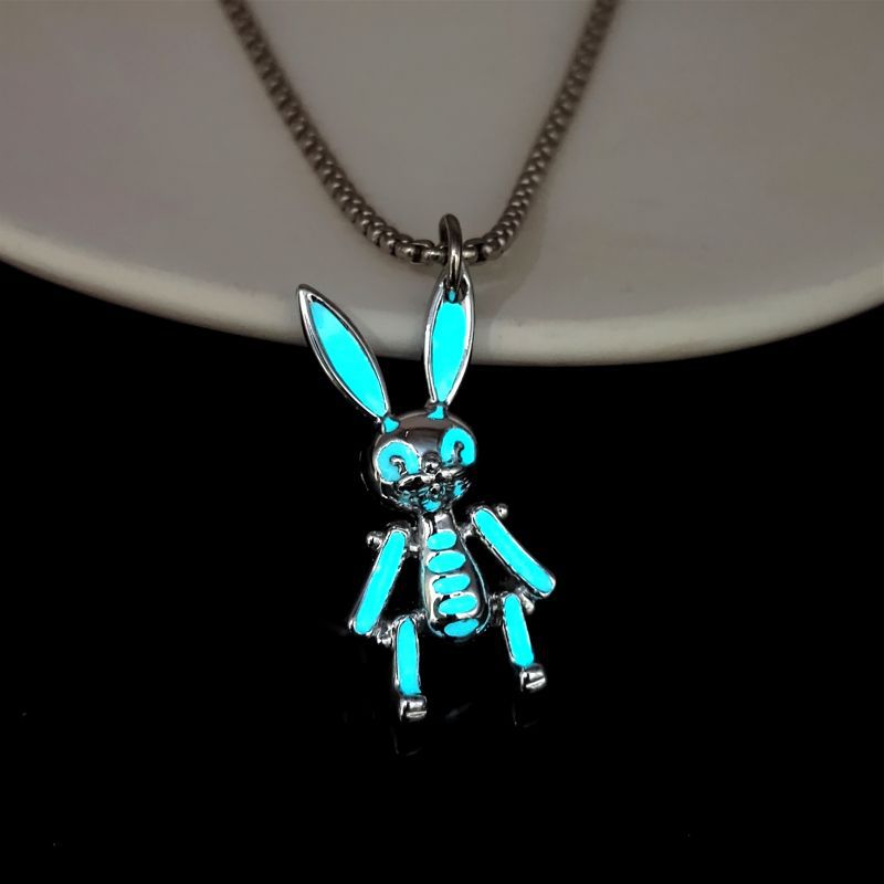 Wholesale Rabbit Luminous Pendant Accessories Alloy  Chain