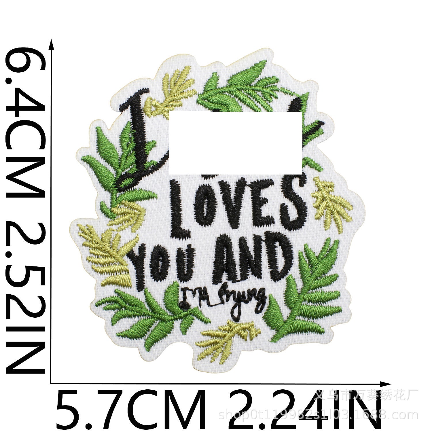 Wholesale Inspirational Embroidered Patch Alphabet Motto Clothing Decorative Accent For Resale