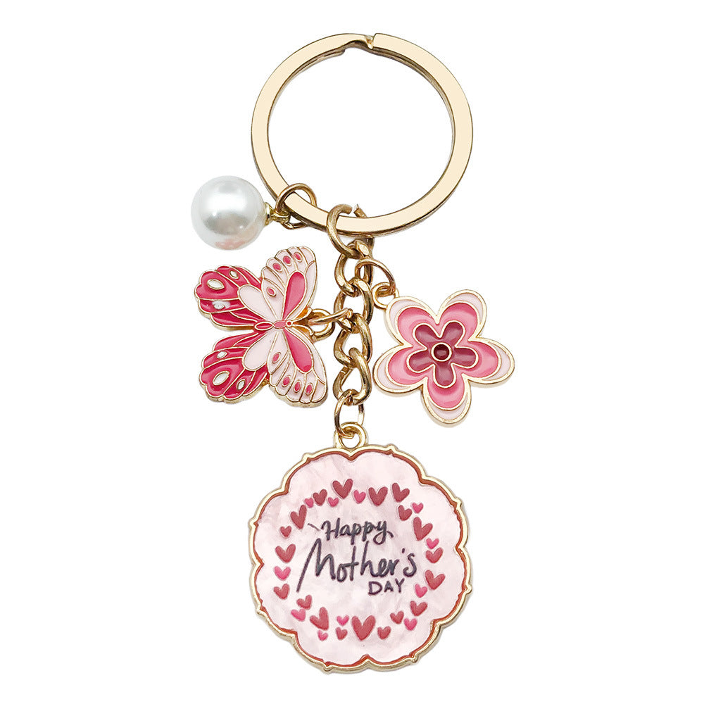 Wholesale Colorful butterfly metal keychain