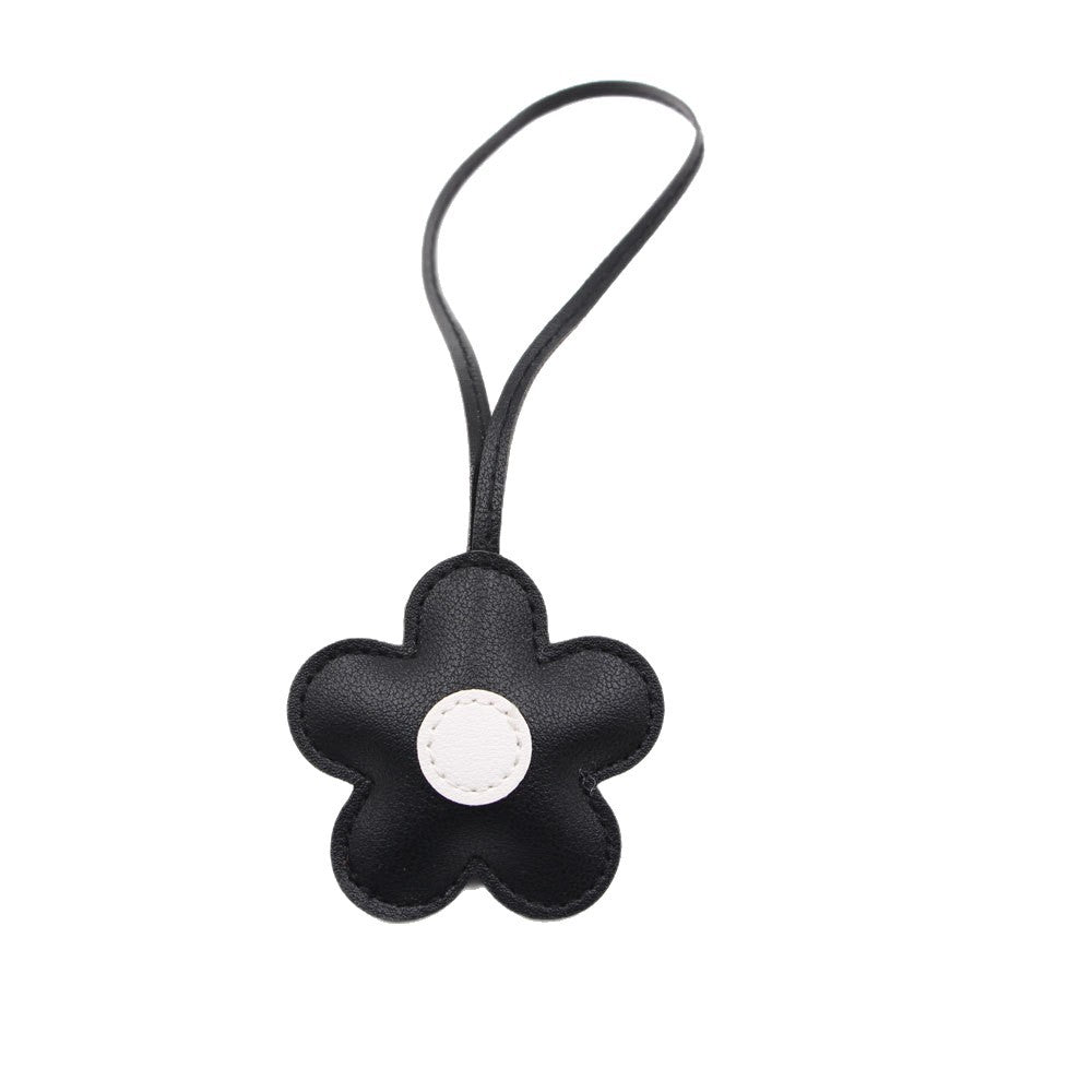 Wholesale Trendy Cherry Blossom Flower Faux Leather Bag Charm Pendant Fashion Accessory For Party Gift Boutique Resale