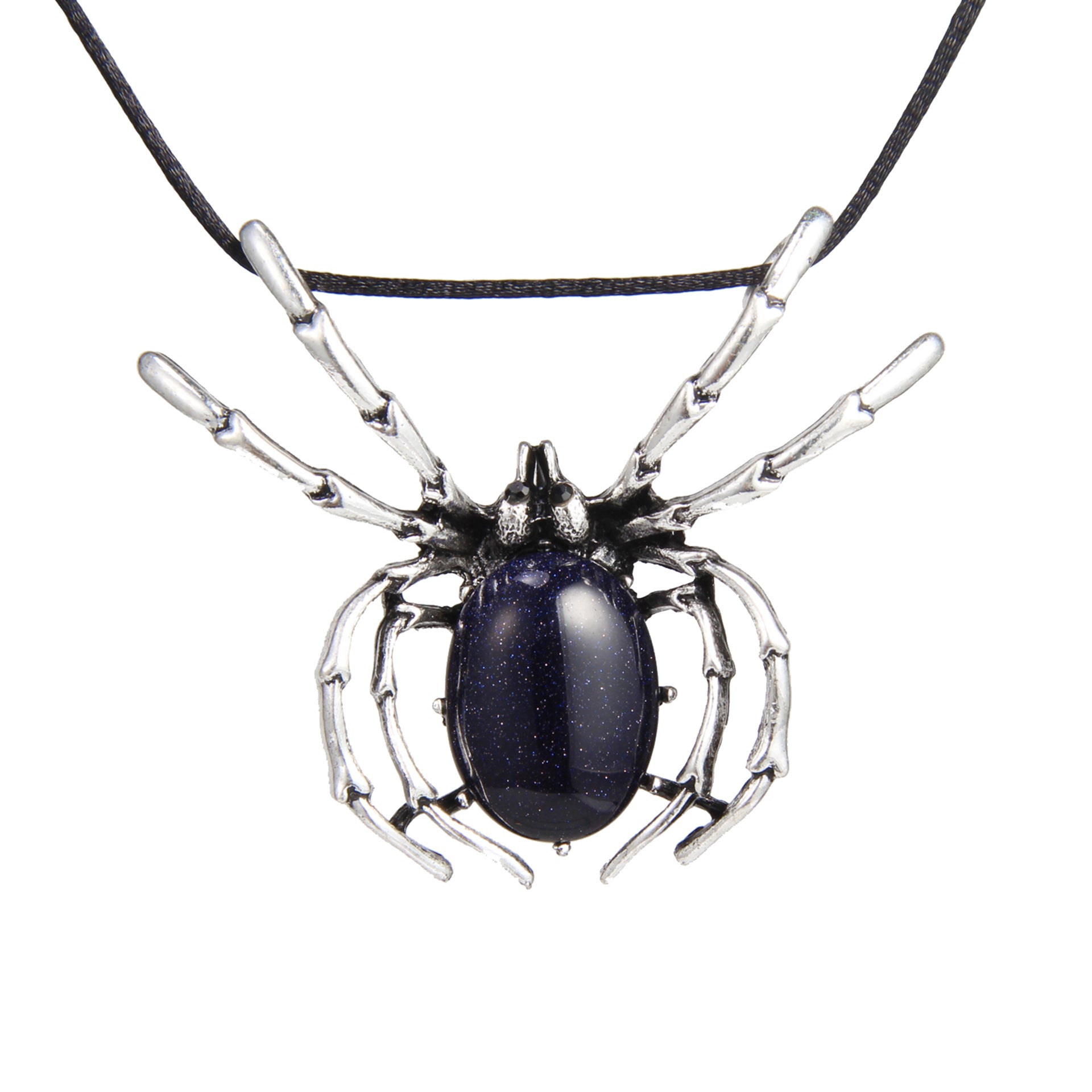 Wholesale Halloween Gothic Dark Bat Spider Shell Necklace
