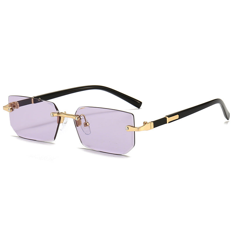 Wholesale Frameless Jelly Colored PC Sunglasses