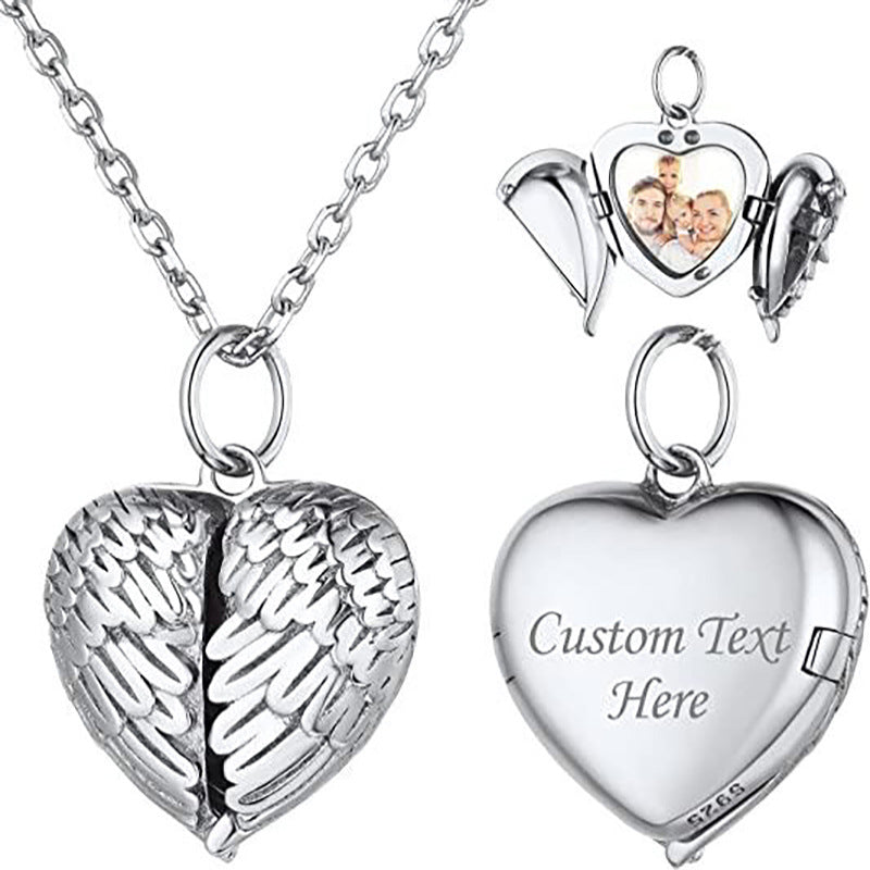 Alas de ángel al por mayor, forma de corazón, diseño de múltiples capas, cubierta de voltaje de succión magnética