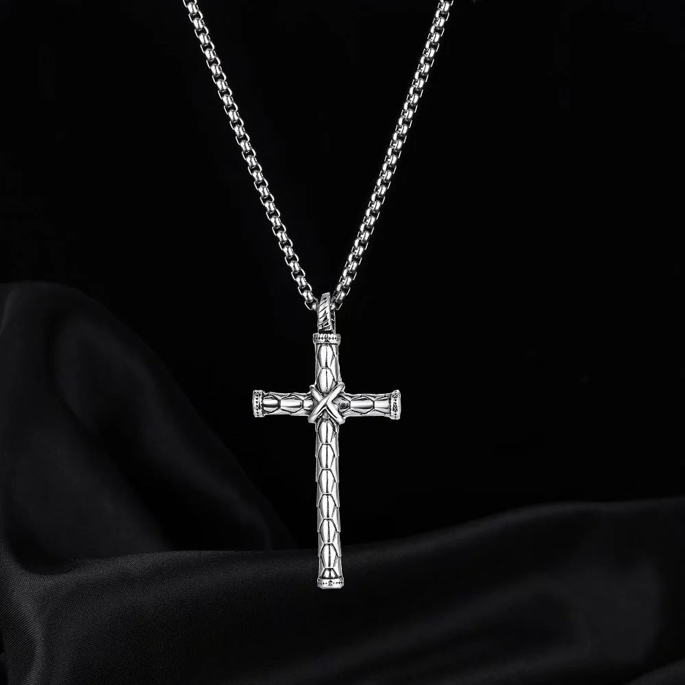 Wholesale Stainless Steel Twisted Punk Necklace