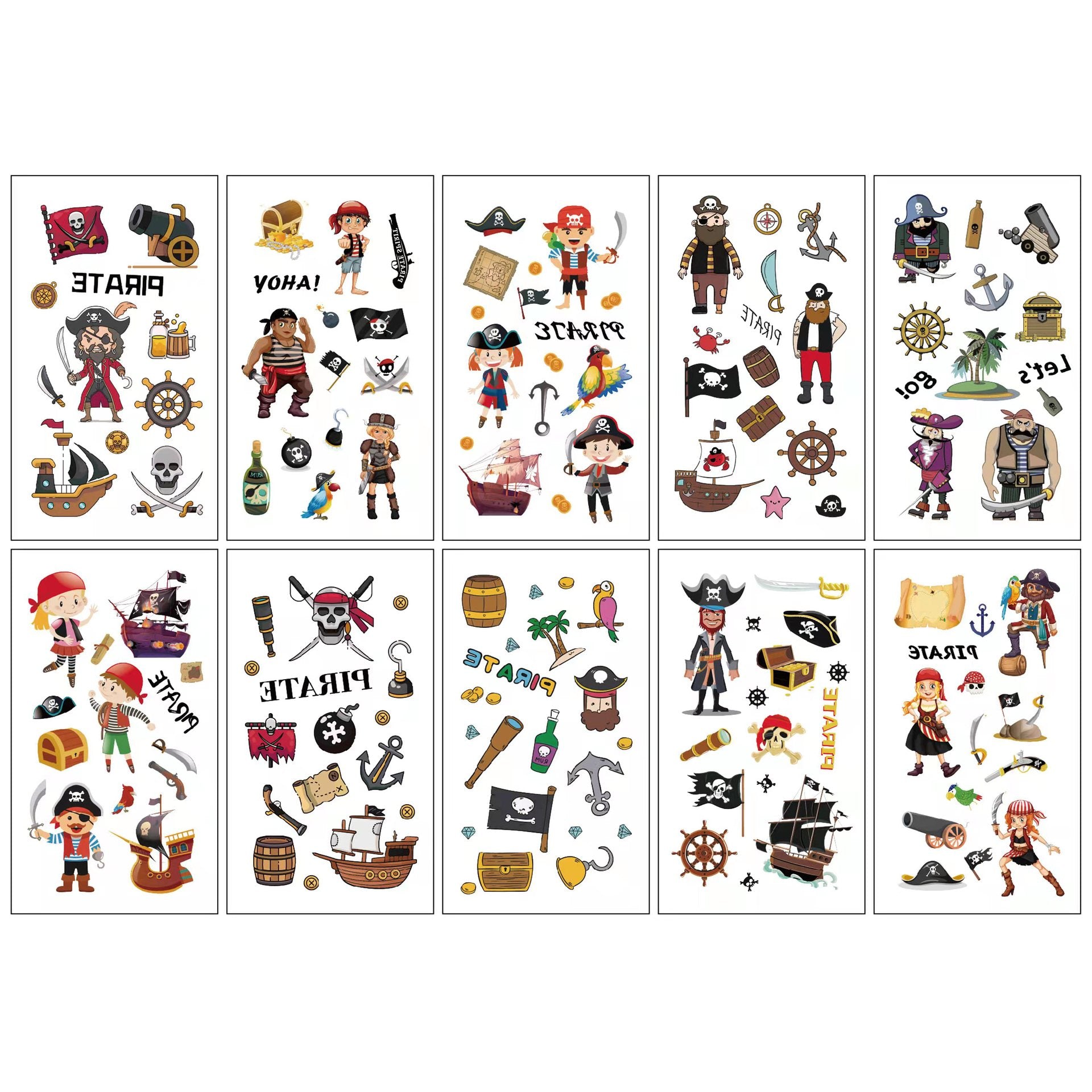 Wholesale 10pcs/sheet Children's cartoon little monster cute tattoo sticker