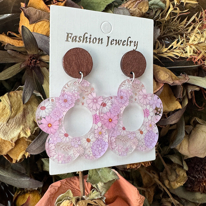 Wholesale Floral Daisy Earrings