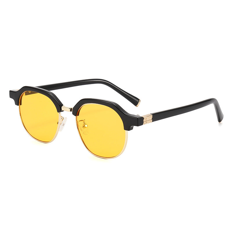 Wholesale Oval Half Frame Sunglasses