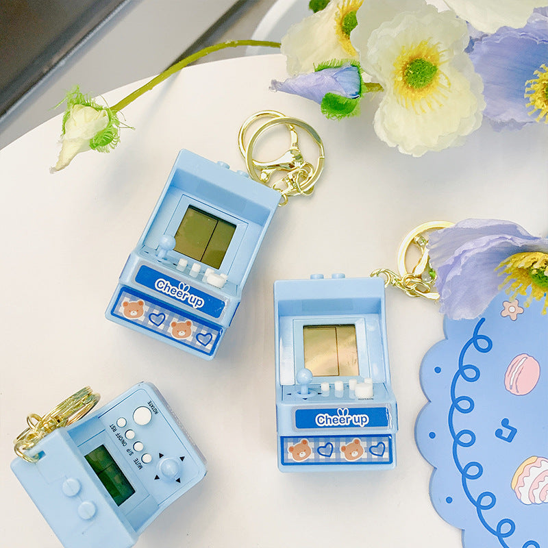 Llavero de consola de juegos de mano de PVC al por mayor