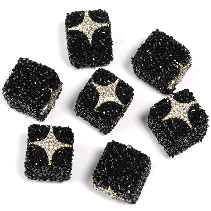 Wholesale  5pcs Colorful soft candy double-sided heart bow Acrylic Beads