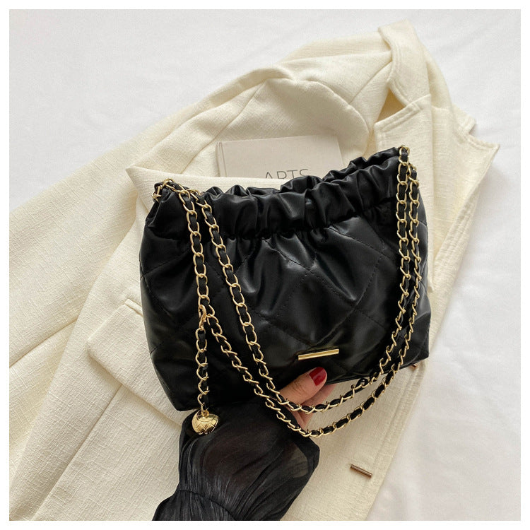 Wholesale New Fashion Casual Diamond Chain Shoulder Bag