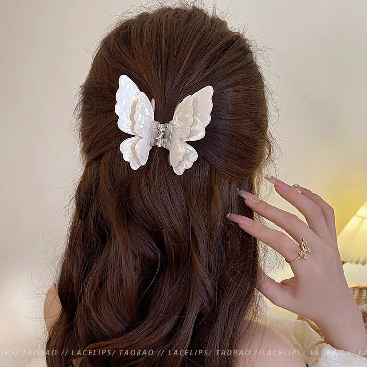 Wholesale Butterfly Acetate Streamer Shark Clip