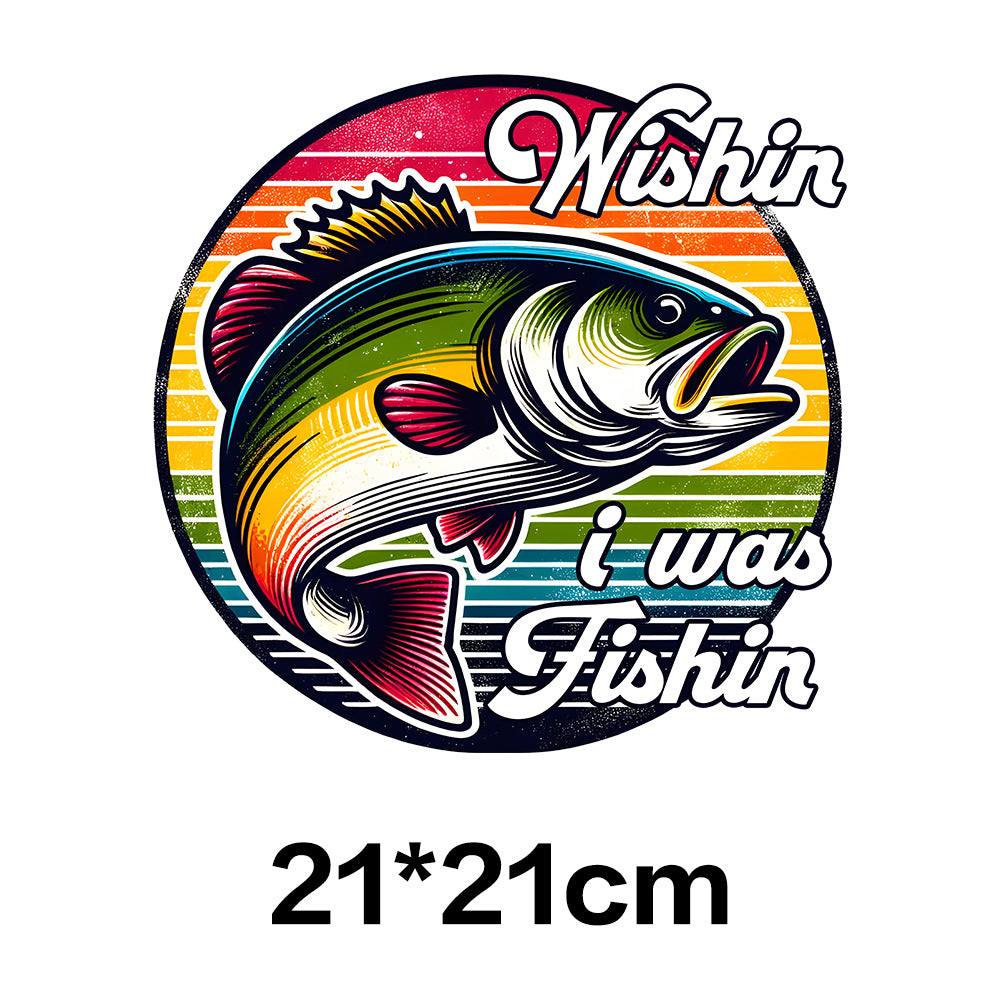 Wholesale Fishing UV DTF Ready to Press Transfers Wraps