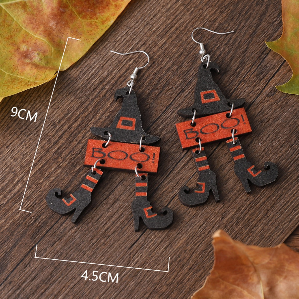 Wholesale  Gothic Witch Hat Boots Pendant Earrings