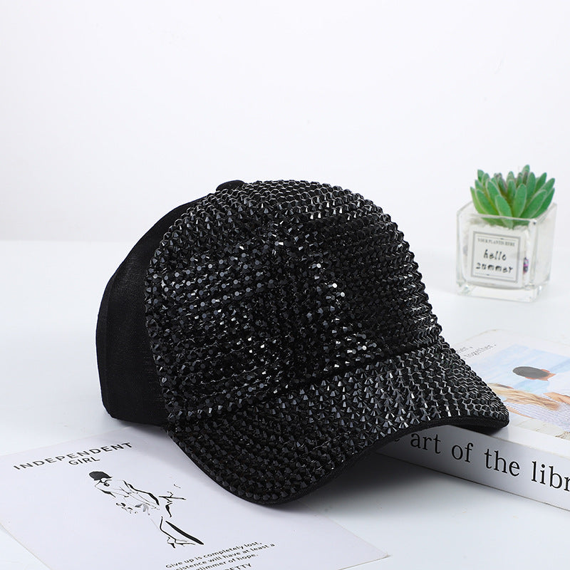 Wholesale Cotton Handmade Diamond Studded Baseball Caps
