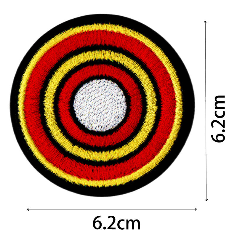 Wholesale Chic Pirate Embroidered Patch Set 9 Round Badges For Coats And Bags Fashion Accessory For DIY