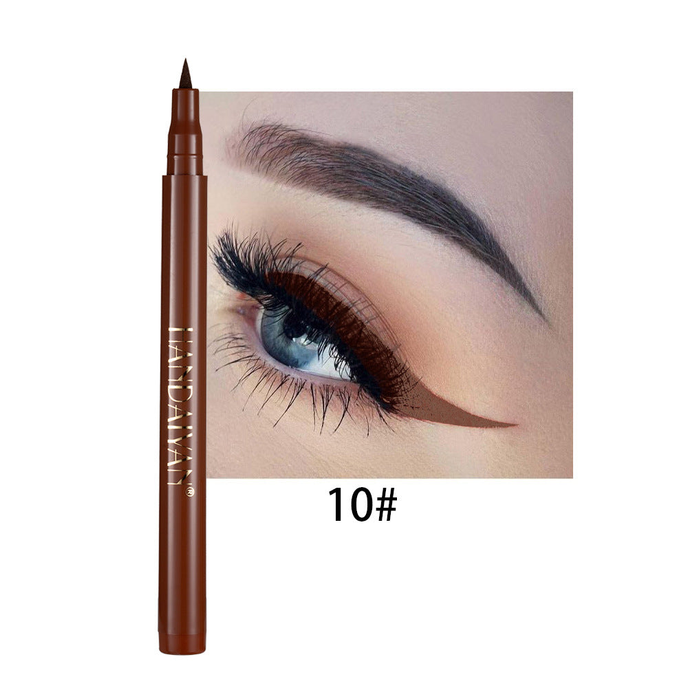Wholesale Rainbow DIY Color Eyeliner Liquid Is Not Easy To Smudge Matte Eyeliner Pen