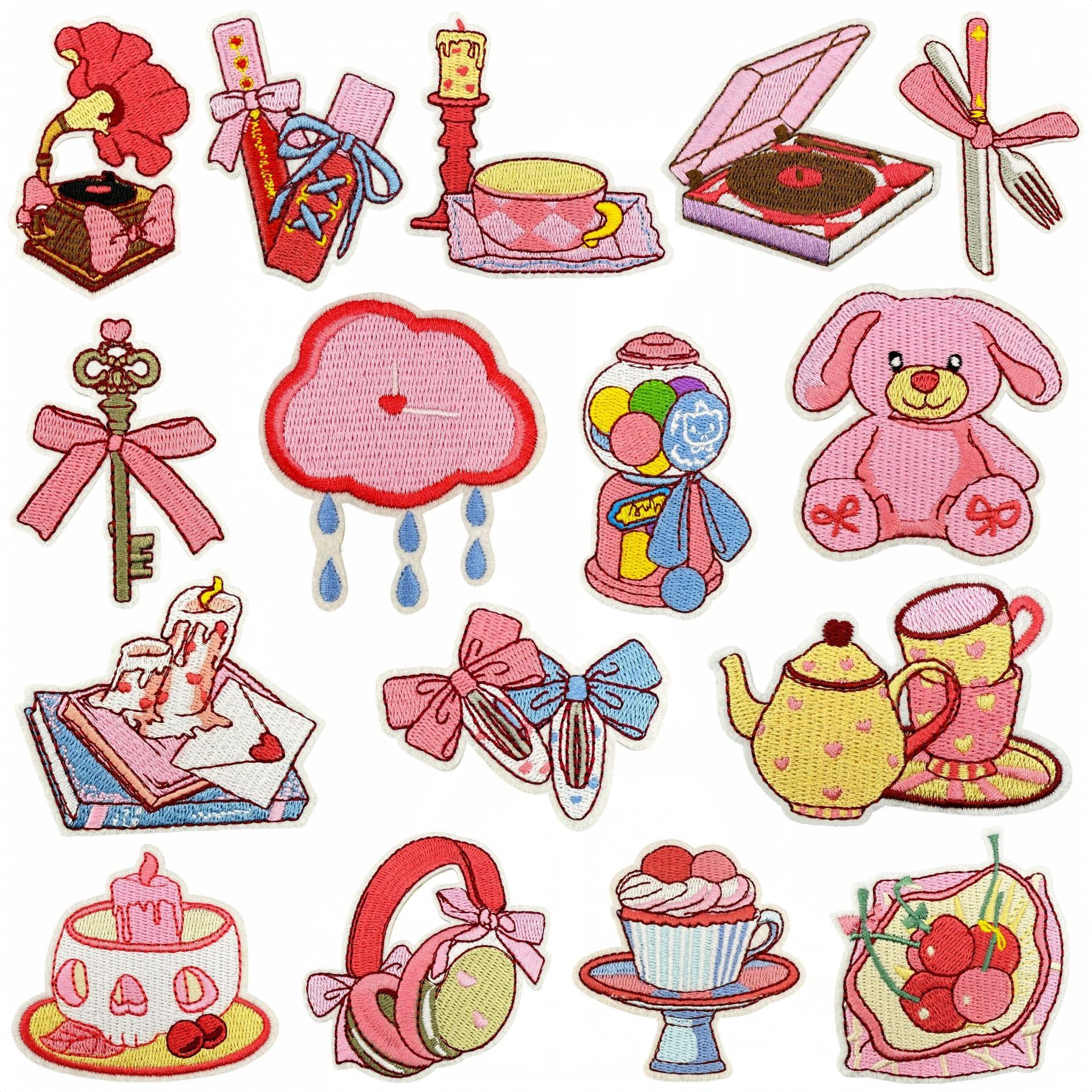 Wholesale Polyester Iron On Embroidered Patches Cartoon  Series DIY Craft Supply Fashion Accessory