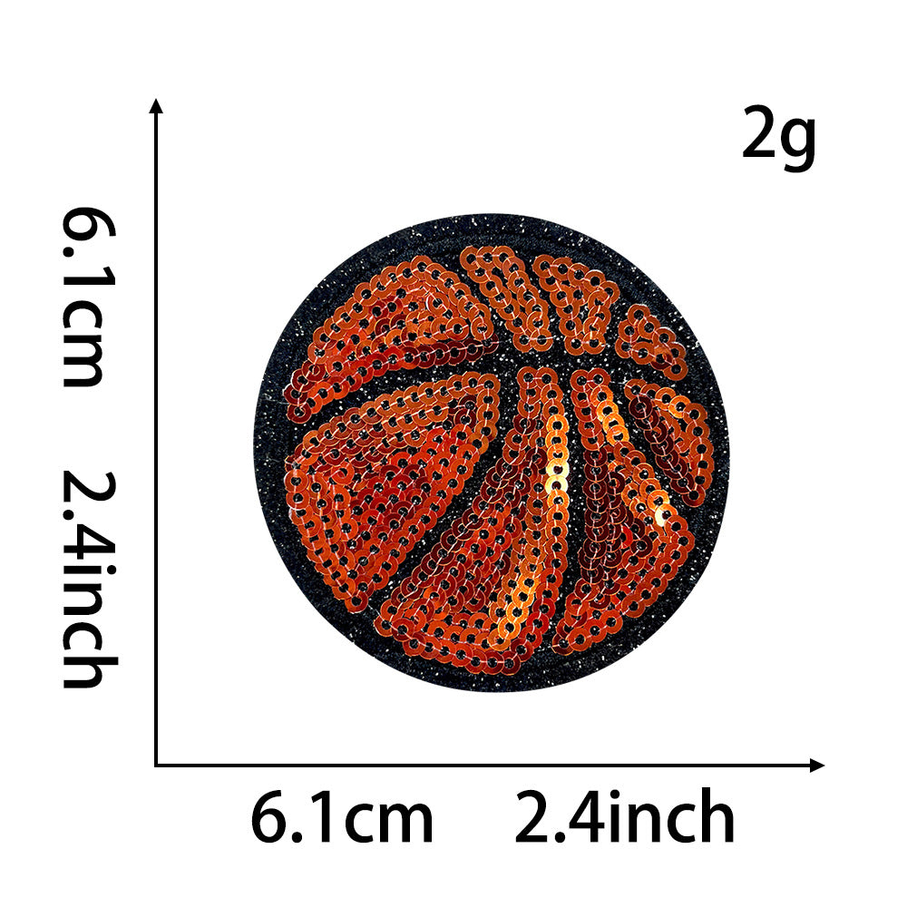 Wholesale Trendy Blue Ball Sequin Embroidered Patch With Bow Iron On Adhesive For Coats DIY Fashion Accessory Gift