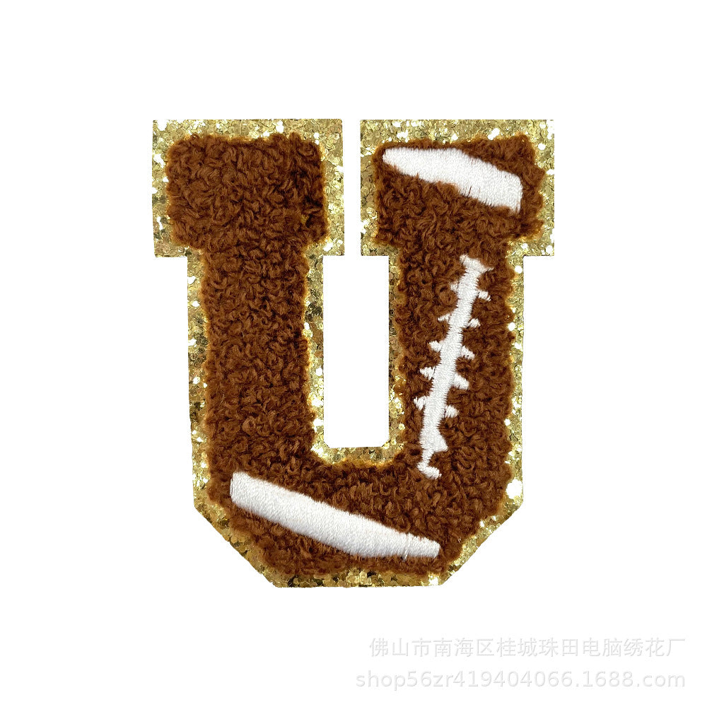 Wholesale Teacher S Day Chenille Embroidered Letter Bow Patch Set Self Adhesive Iron On DIY Decor For Shoes And Hats
