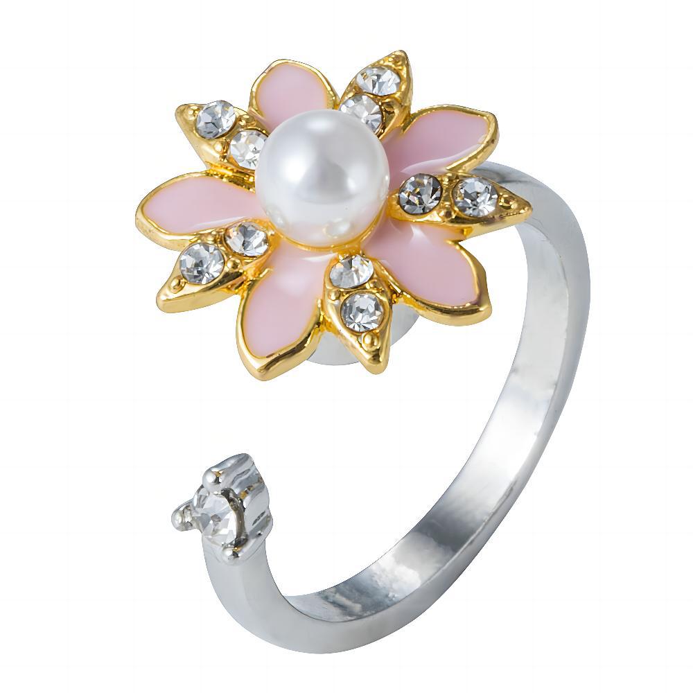 Wholesale Rotating Sunflower Daisy Adjustable rings