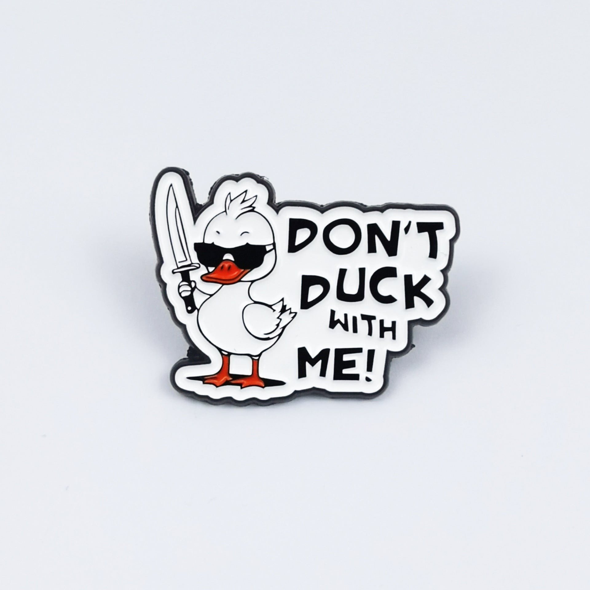 Wholesale Cartoon Duck series cute English letter brooch