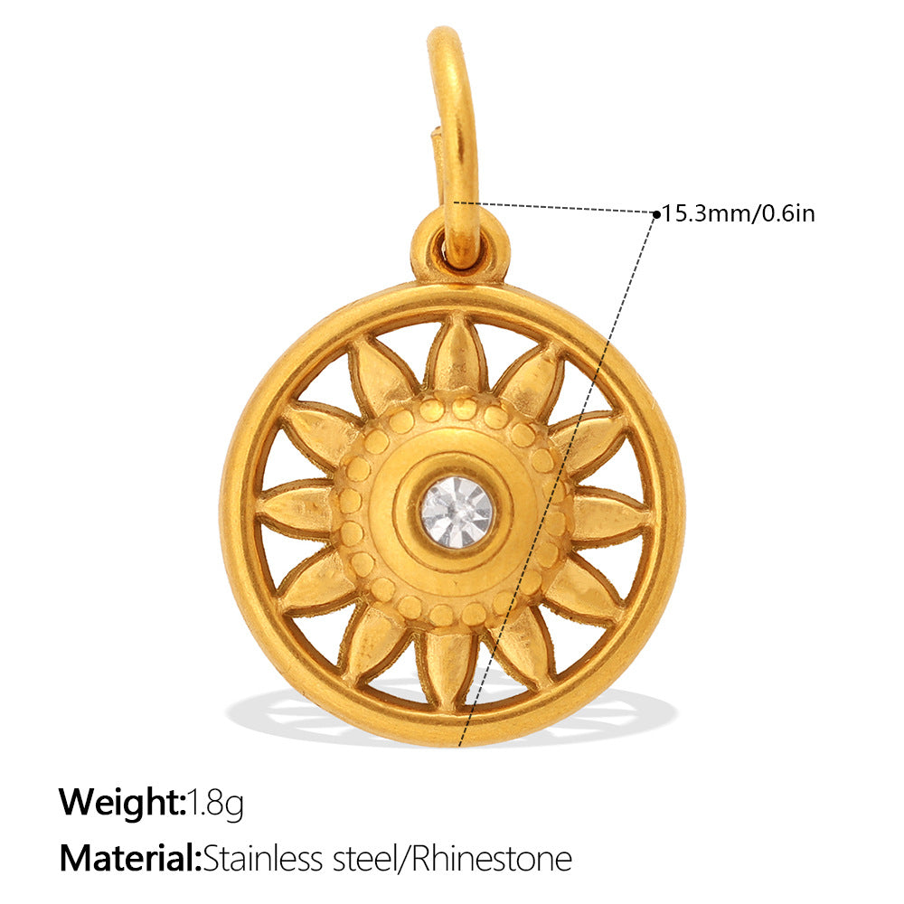 Wholesale Star Moon Angel Diamond Set Necklace Pendant Accessories