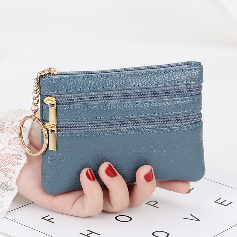Wholesale PU Short Zipper Zero Wallet