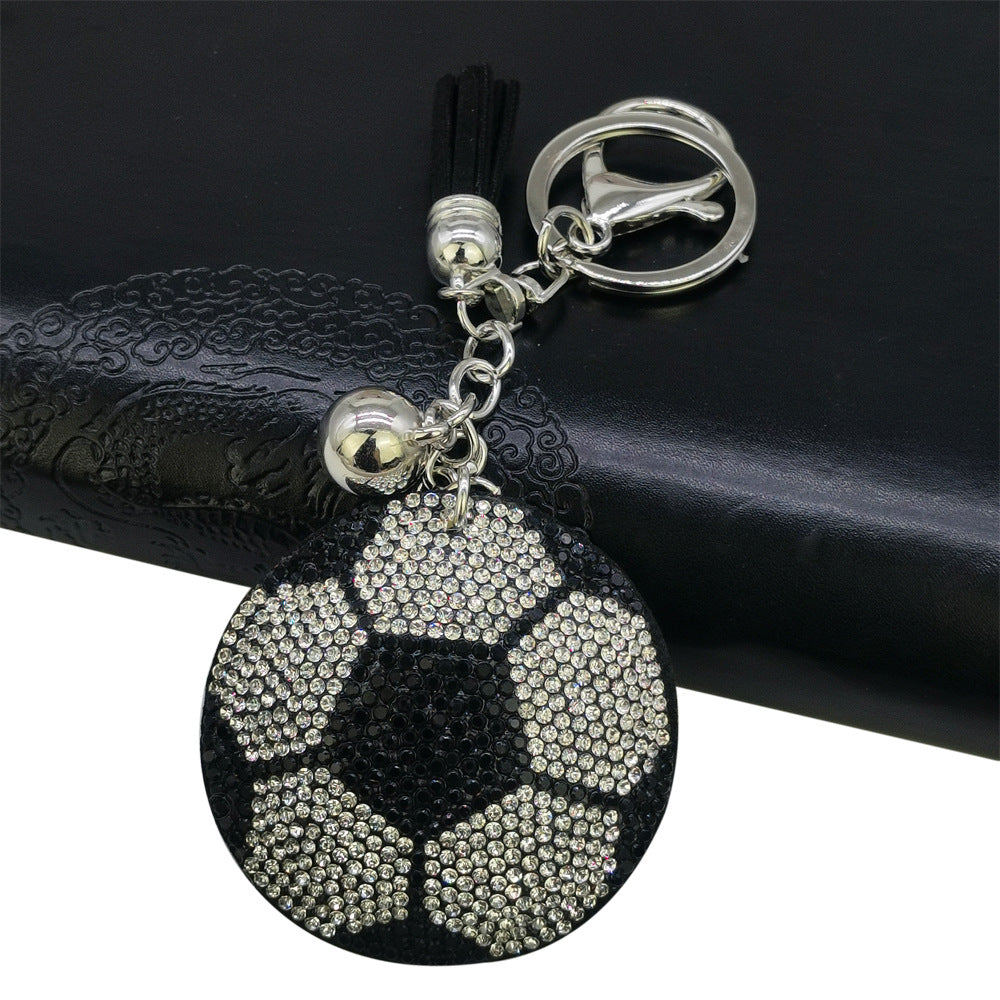 Wholesale Creative diamond baseball keychain