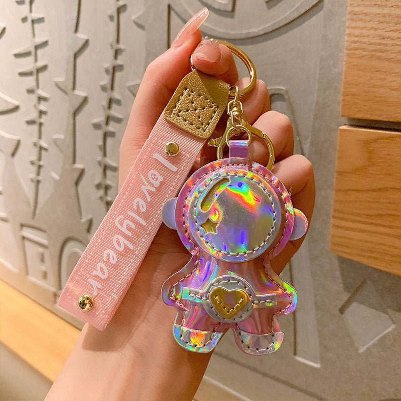 Wholesale Leather Cartoon Astronaut Keys
