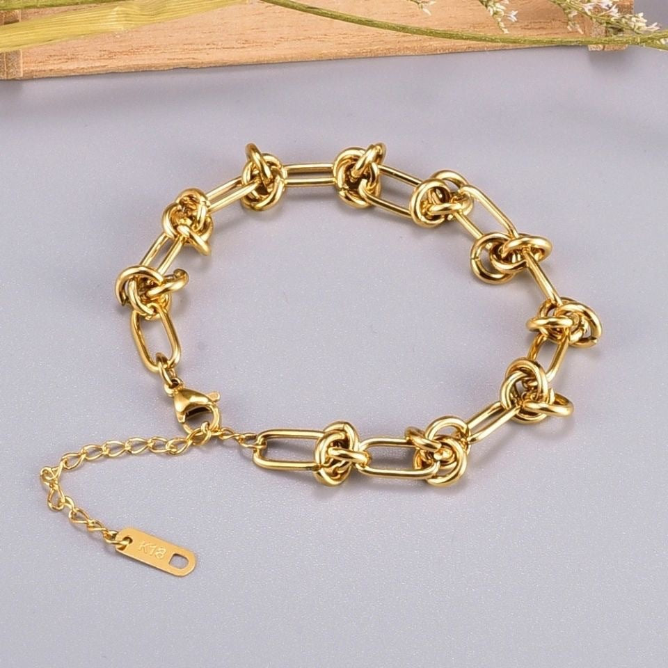 Wholesale Titanium Steel Plated 18K Bracelet