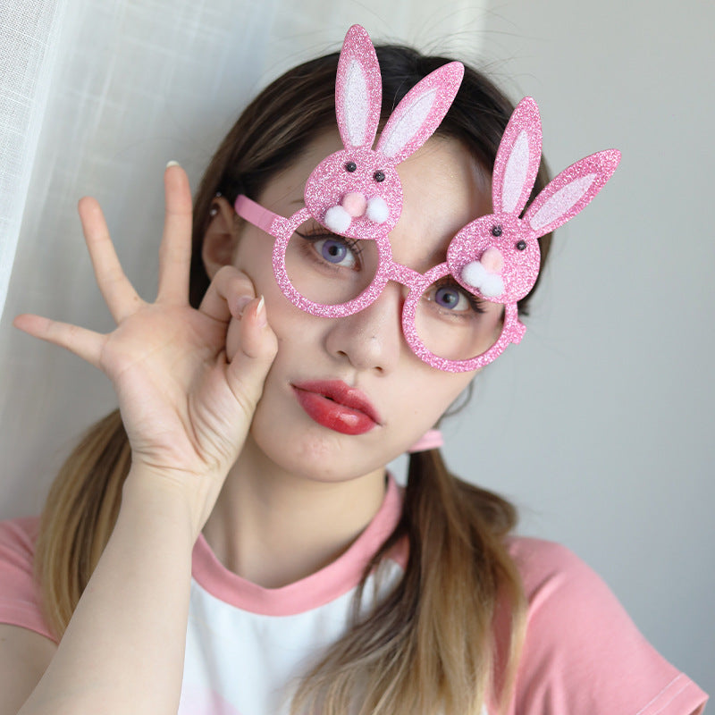 Wholesale Easter ABS Chicken Eggshell Rabbit Easter Egg Children's Adult Party Glasses