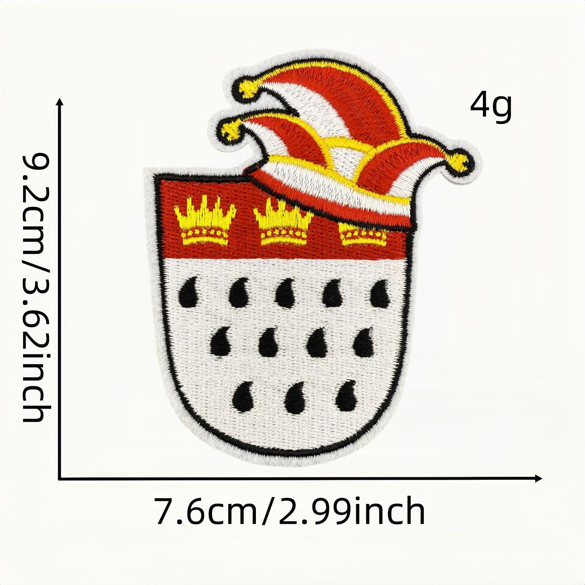 Wholesale Carnival cartoon red clown DIY patches